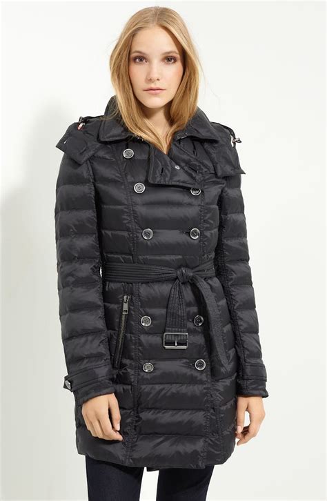 burberry brit belted down coat|Burberry Brit quilted lightweight coat.